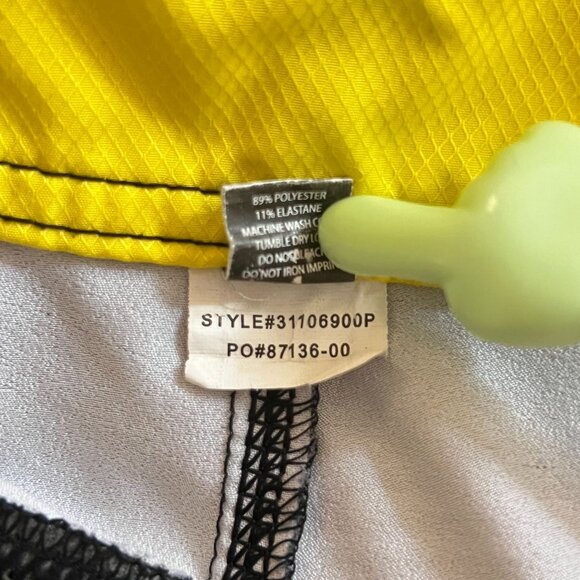 O'Neill Lopez Freak Rockstar Energy Plaid Boardshorts 30 Yellow Black Surf Y2K - Picture 12 of 16